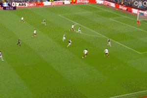 替补奇兵！萨卡横传，特罗萨德推射入网，阿森纳1-1扳平维拉！