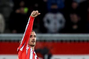 格列兹曼联赛对瓦伦西亚打进14球，后者是其西甲生涯破门最多对手