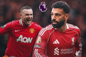 英超官方晒海报，祝贺萨拉赫达成单一俱乐部参与进球最多里程碑