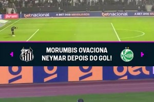 内马尔梅开二度！整个球场都在高呼内马尔的名字