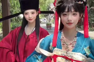 县令大人！美女登密盼盼这身宋朝官人的服饰如何哈？